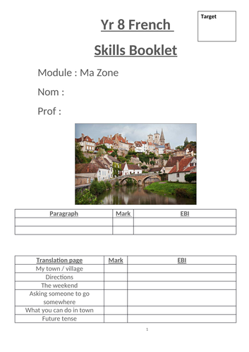 Ma Zone Workbook