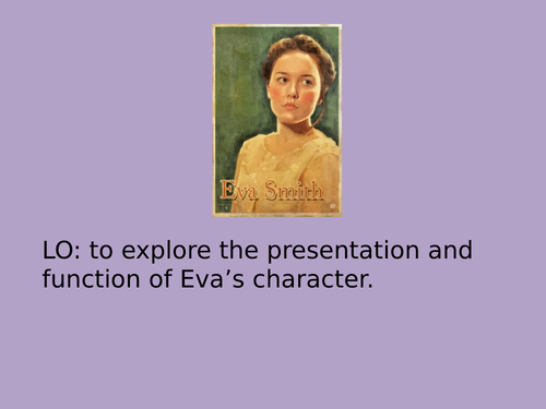 Lesson on Eva Smith in An Inspector CAlls