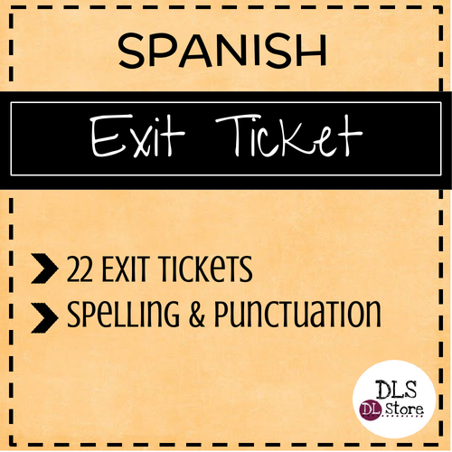Spanish Exit Tickets