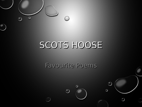 favourite scots poems