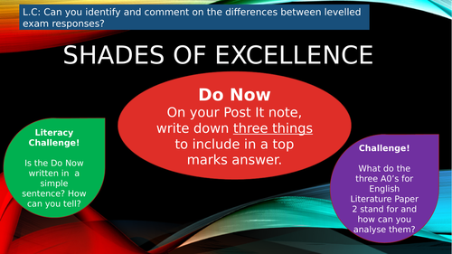 Shades of Excellence