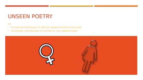 GCSE Unseen Poetry