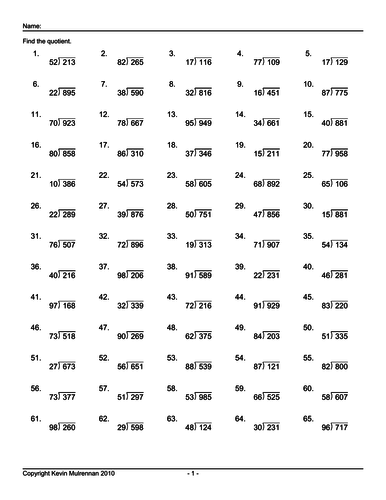 Bundle 1000 questions advanced additiob plus 1000 questions advanced division1000 Questions Advanced Division