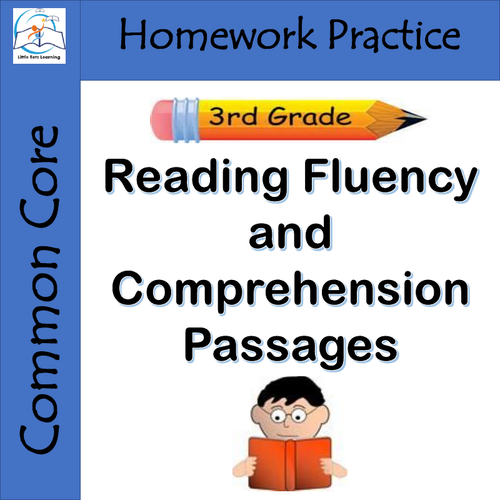 3rd Grade Reading Fluency and Comprehension Passages Homework Practice