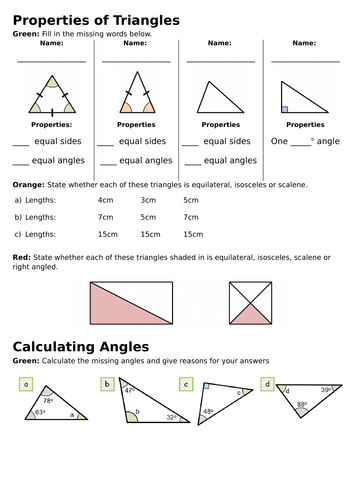 KS2/KS3/KS4 Maths: Angles in Triangles