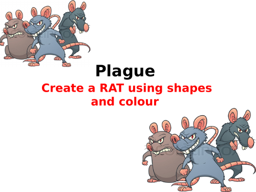 KS2/3 ICT - Powerpoint using  Shapes to Create a Image