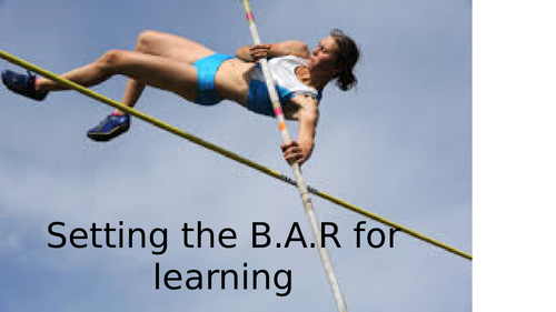 Assembly on high expectations for self