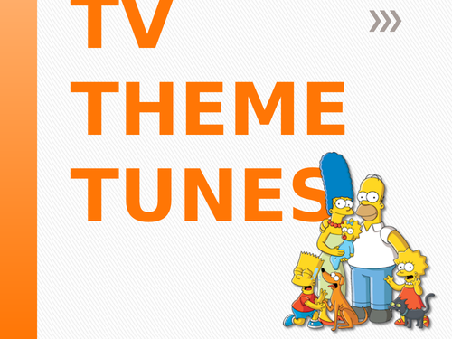 Tv Theme Tunes Teaching Resources