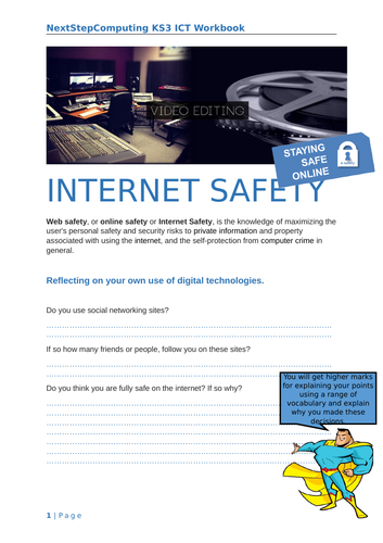Year 7 E Safety Worksheets