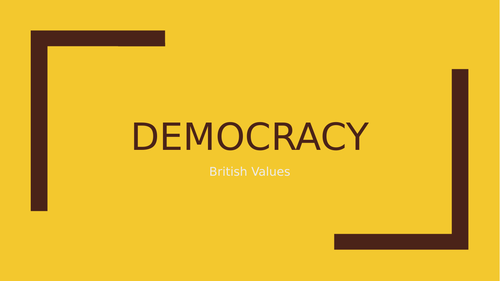 Democracy (British Values) Assembly