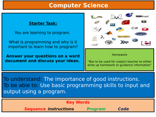 KS3 Python Unit of Work