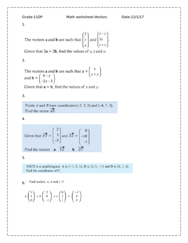 Vectors-Parallel