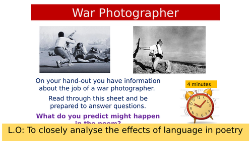 War Photographer Ofsted lesson