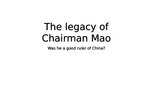Legacy of Mao