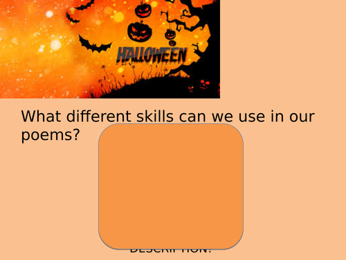 Halloween Poetry Plan and Resources