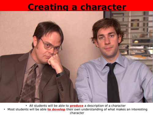GCSE English Language - Creating A Character