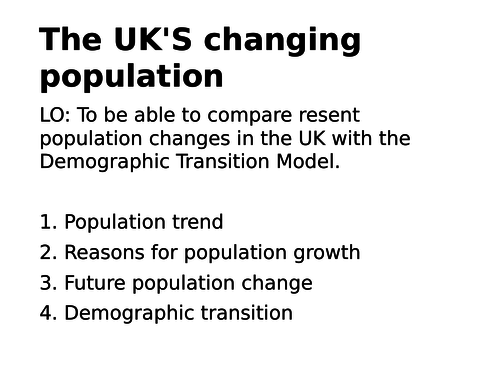 The UK's changing population!
