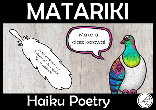 Matariki – Haiku Poetry Writing – Make a feather korowai
