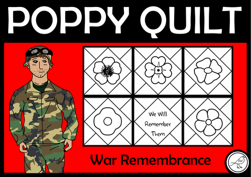 Poppy Quilt - Anzac Day, Remembrance Day, Armistice Day