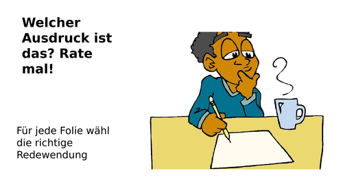 Welcher Ausdruck ist das? Rate mal! A PowerPoint activity to help GCSE students use A* expressions