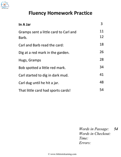 1st Grade Reading Fluency Passages BUNDLE