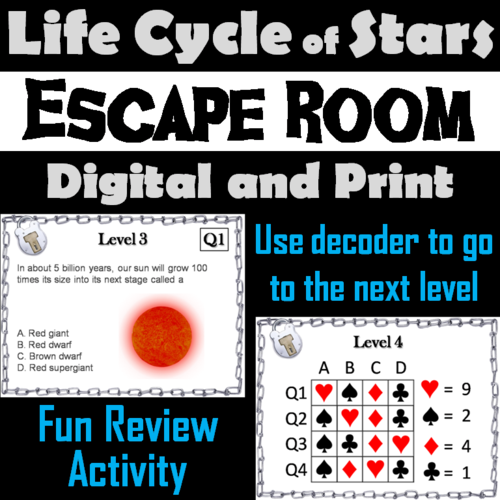 Life Cycle of Stars: Science Escape Room