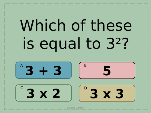 Mastery Maths - Whiteboard Questions - Misconceptions - Rules of Indices - add & subtract powers