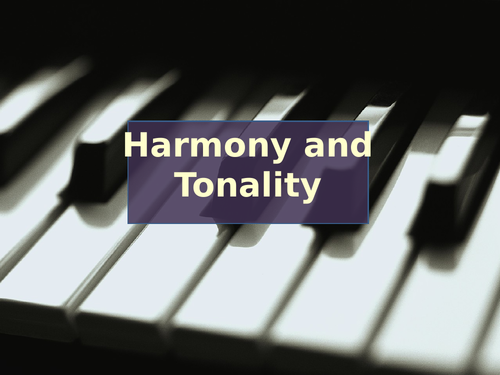 Major and minor tonality | Teaching Resources