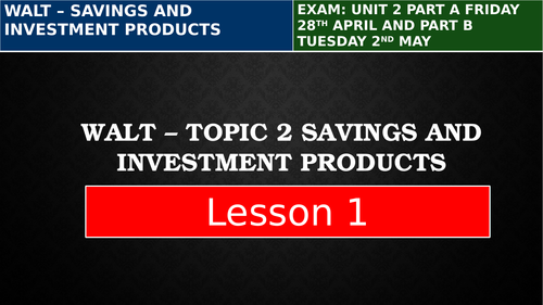 London Institute of Banking & Finance L3 - Unit 1, Topic 2