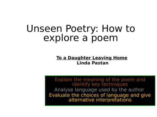 to a daughter leaving home poem