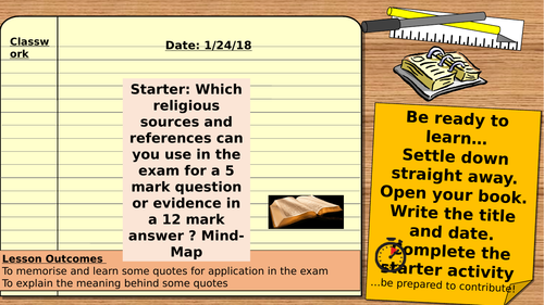 AQA Religious Studies 9-1 using quotes in the exam. Christian and Muslim Beliefs. 5 mark/ 12 mark