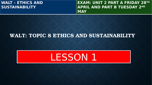 London Institute of Banking & Finance L3 - Unit 1, Topic 8