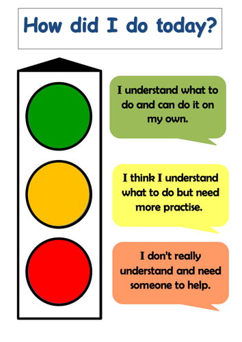 self-assessment-traffic-light-teaching-resources