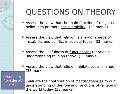 AQA Beliefs Functionalist View