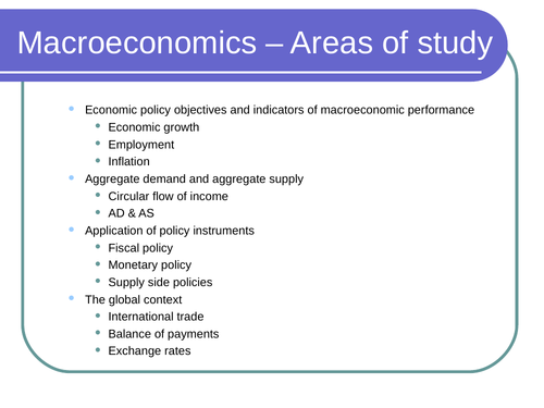 Circular flow of income and the multiplier effect