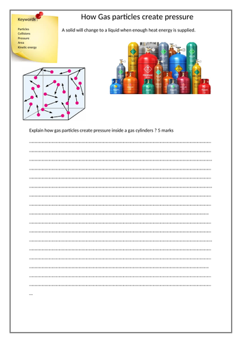 GCSE 9-1 pressure in gases
