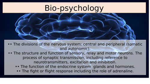 Biopsychology scheme of work AQA A