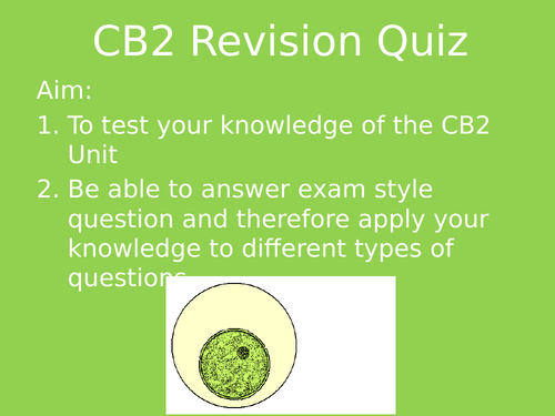 CB2 Revision Quiz