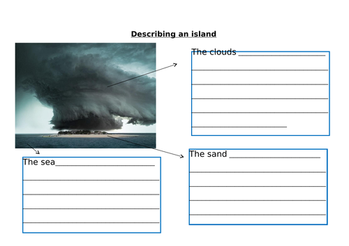 Describing an Island Worksheet