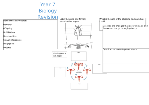 Reproduction Ks3 Teaching Resources