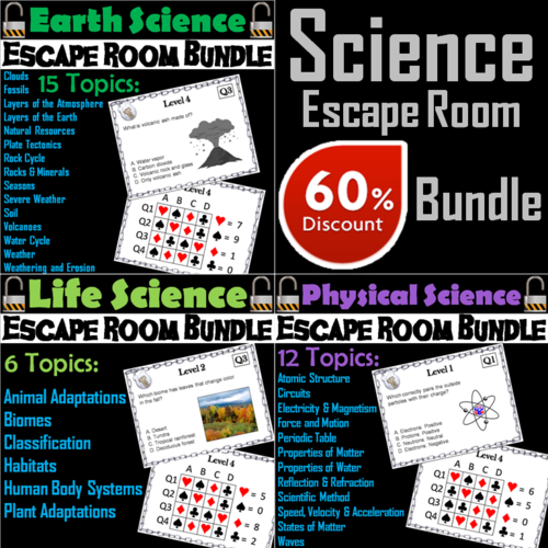 Science Escape Room Bundle
