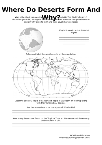 Where Do Deserts Form And Why?