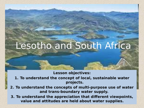 Theme 3 - Lesson 16 - Water Transfer Scheme in South Africa | Teaching