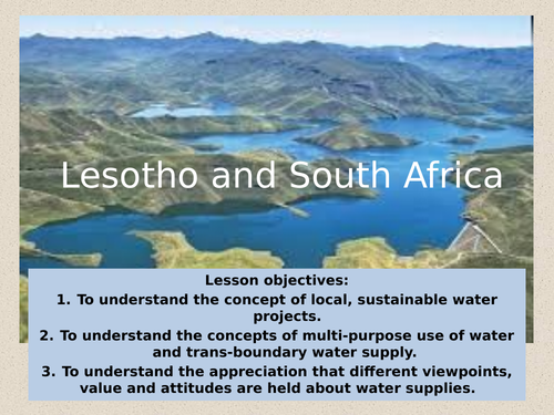 Theme 3 - Lesson 16 - Water Transfer Scheme in South Africa