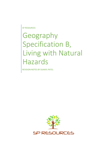 GCSE Geography - Living with Natural Hazards Revision notes