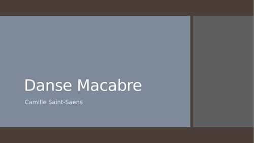 Saint Saens Danse Macabre Powerpoint