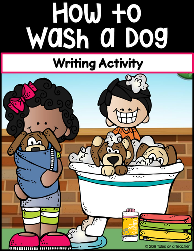 How to Wash a Dog ~ Writing Activity