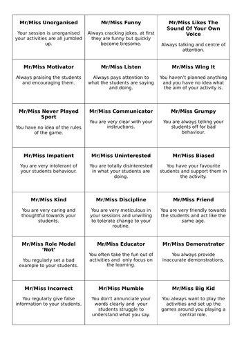 SPORTS LEADERS Scheme of Work
