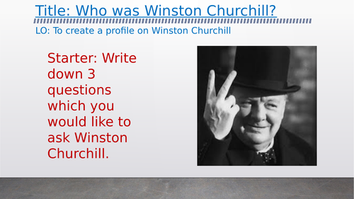 OCR A-Level History Unit Y113 - Lesson 3 - Churchill background