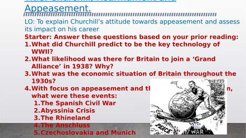 OCR A-Level History Unit Y113 - Lesson 8 - Appeasement